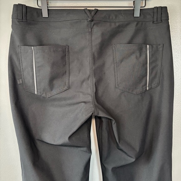 Lululemon Day Trip Reflective 5 Pocket Boyfriend Pants Warpstreme Black 35”x28” - Picture 5 of 8